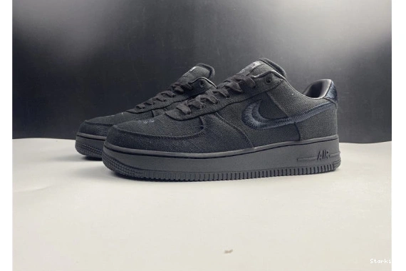 1 Low Black Air Force Stussy Nike CZ9084-001 0204